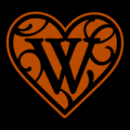 Heart Script Letter W 01