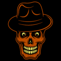 Skull with Hat 02