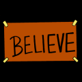 Ted Lasso Believe Sign