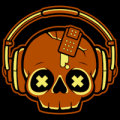 Skull with Headphones