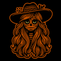 Day of the Dead Long Hair