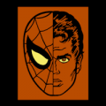 Spiderman Peter Parker Split Face 01