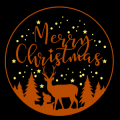 Merry Christmas Deers 02