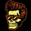 Rockabilly Skull 02