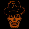 Skull with Hat 01