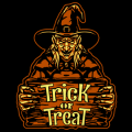 Witch Trick or Treat Sign 01