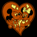 Mickey Minnnie Heart