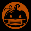 Pumpkin Wearing Mask