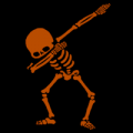 Dabbing Skeleton