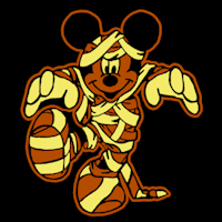 mickey mouse mummy statue