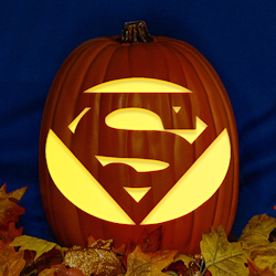 superman batman pumpkin stencil