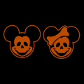 Mickey and Minnie Skeletons