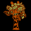 Giraffe Flower Crown