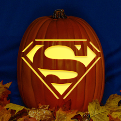 superman batman pumpkin stencil