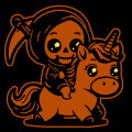 Baby Reaper on Unicorn