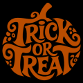 Trick or Treat Pumpkin Shape