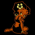 Betty Boop Flower in Hair