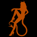 Devil Woman Silhouette