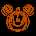 Mickey Mouse Made of Pumpkins