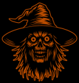 Scary Scarecrow Head