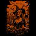 Witch with Skulls