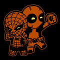 Deadpool and Spiderman Selfie