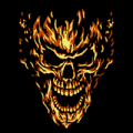 Flaming Skull 02