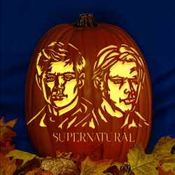 Supernatural Pumpkin Stencil