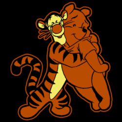 winnie the pooh and tigger hugging