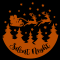 Santa Sleigh Silent Night 01