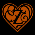 Heart Script Letter Z 01