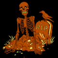 Skeleton Pop Out Grave