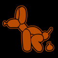 Balloon Dog Pooping