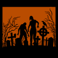 Zombies in Graveyard