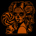 Day of the Dead Sticking Out Tongue