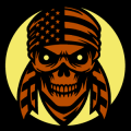 USA Skull Cap