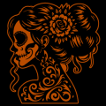Floral Sugar Skull 01