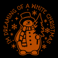 Snowman White Christmas