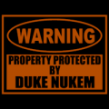 Duke Nukem Sign