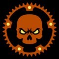 Bicycle Sprocket Skull 02