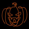 One Continuous Line Pumpkin