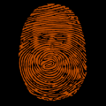 Fingerprint with Skull