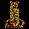 Wood Carved Bear 02
