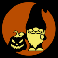 Garden Gnome with Pumpkin 01
