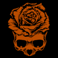 Skull with Rose 02