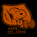 Snoopy Not Today