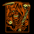 Grim Reaper Happy Pin 01