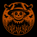 Scarecrow in Corn Field