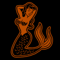 Retro Mermaid 02