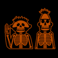 Ernie and Bert Skeletons